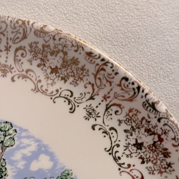 VTG Souvenir Collector’s Plate 9.25” “Vermont Covered Bridges” - Picture 2 of 6